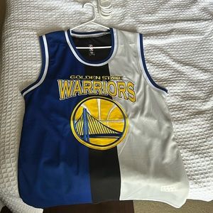 Golden State Warriors Mesh Tank Top with Embroidered Patches